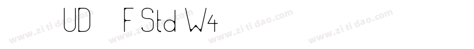 ヒラギノUD角ゴF Std W4字体转换